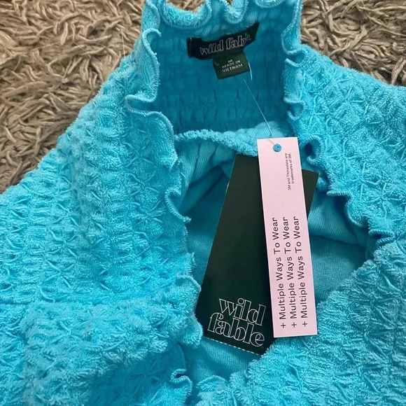 Women's Sleeveless Smocked Terry Convertible Dress - Wild Fable™ - Picture 6 of 9